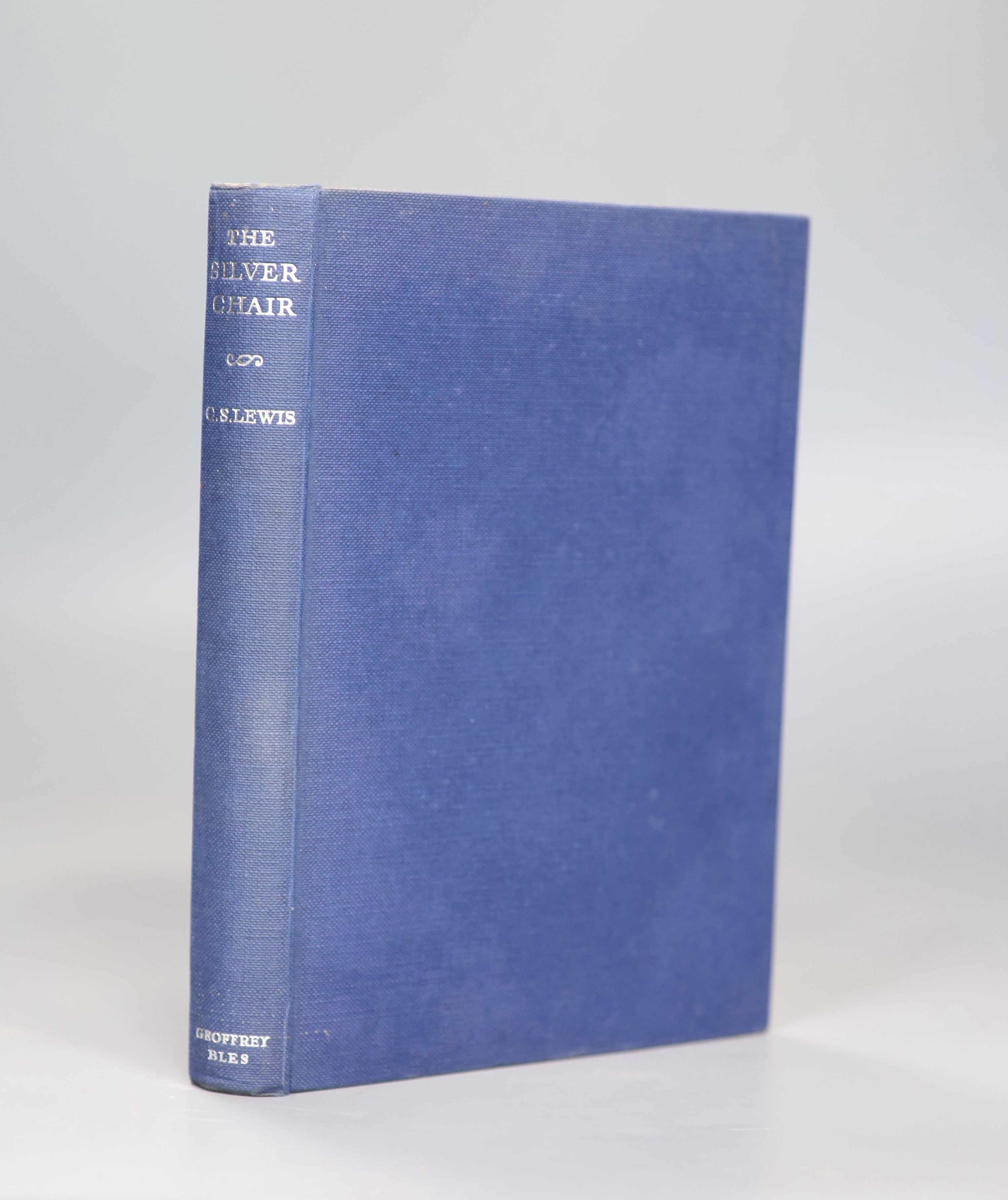 Lewis, Clive Staples - The Silver Chair, 1st edition, 8vo, illustrated by Pauline Baynes, original cloth, in an unclipped d/j, with hole and tear to front flap, Geoffrey Bles, London, 1953